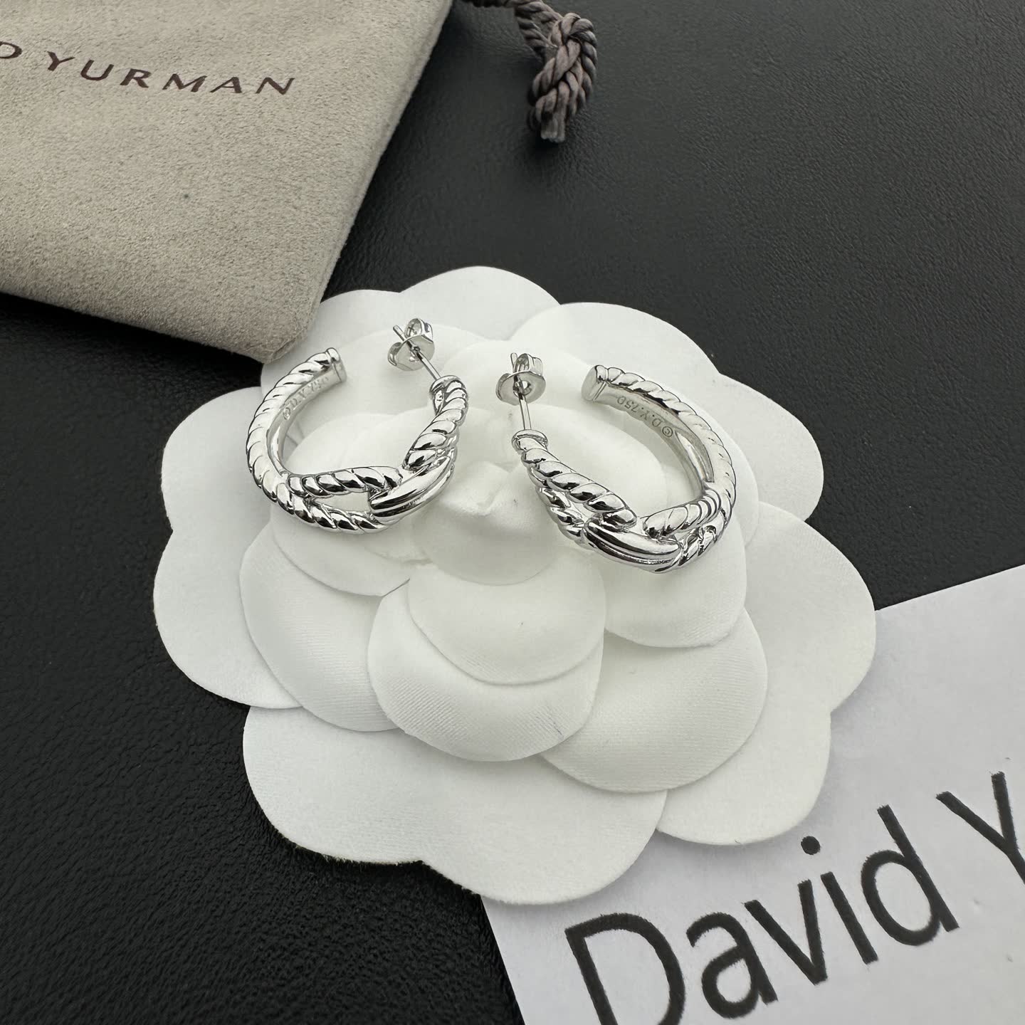 David Yurman Cable Collectibles Hoop Earrings